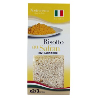 Risotto au safran - Riz carnaroli - Nostraterra - boîte 250g