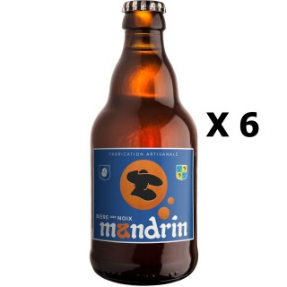 Lot 6x33cl - Bière artisanale Mandrin aux Noix - 5,8% alc./Vol - Brasserie du Dauphiné