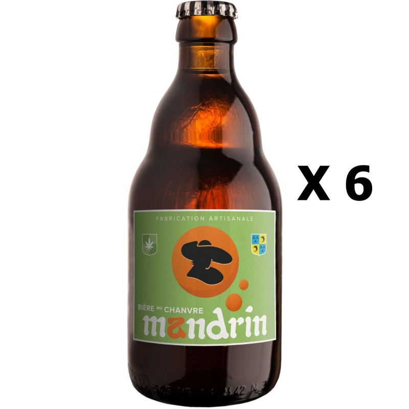 Lot 6x33cl - Bière artisanale Mandrin aux Chanvre - 33cl 6% alc./Vol- Brasserie du Dauphiné