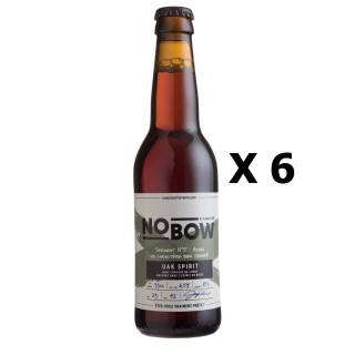 Lot 6x33cl - Bière artisanale Nobow Oak Spirit by Mandrin - 33cl 6,5% alc./Vol- Brasserie du Dauphiné