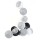 Guirlande lumineuse 10 LED Boule Céleste - L. 192 cm - Argent et noir