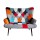 Canapé scandinave en tissu Patchwork Helsinki - 2 Places - Multicolore