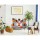 Canapé scandinave en tissu Patchwork Helsinki - 2 Places - Multicolore