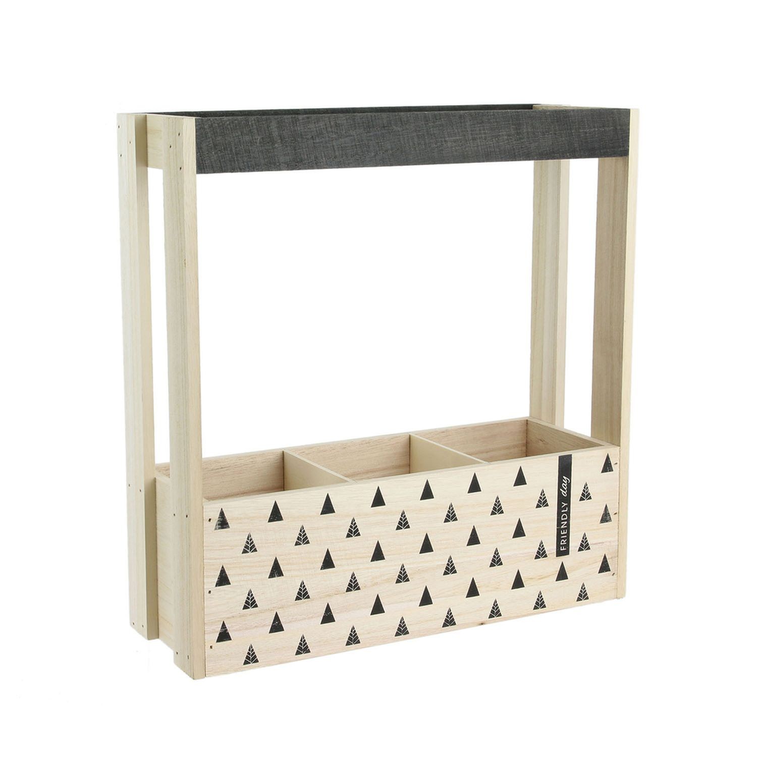 Casier à bouteilles en bois triangles Table Chic Beige Casier à bouteilles en bois triangles Table Chic Beige