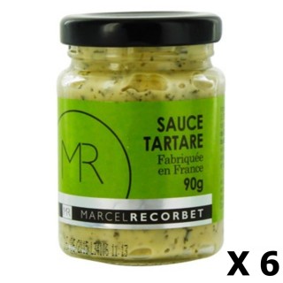 Lot 6x Sauce tartare  - Fabriquée en France - MR -  pot 90g