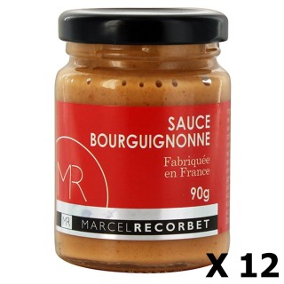 Lot 12x Sauce bourguignonne fabriquée en France - MR - pot 90g
