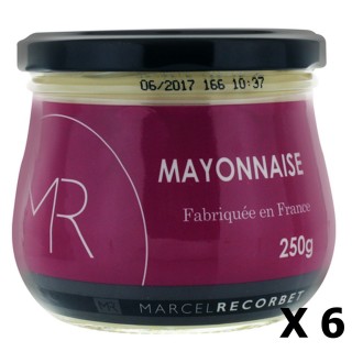 Lot 6x Mayonnaise à la moutarde de Dijon - MR - pot 250g
