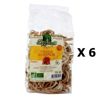 Lot 6x Pâtes Tagliatelle quinoa BIO - Lazzaretti - paquet 250g