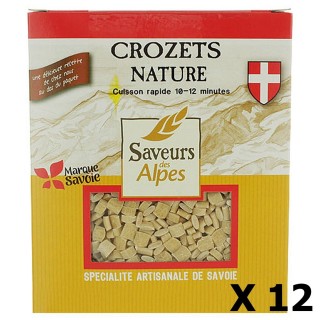Lot 12x Crozets nature - Saveurs des Alpes - boîte 400g