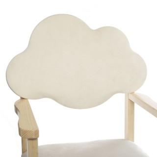 Chaise enfant en bois design nuage Douceur - Blanc