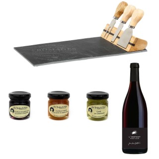 Service à fromage, vin et assortiment de confitures - 5 produits