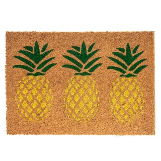 Paillasson design ananas Tropic - L. 40 x l. 60 cm - Marron