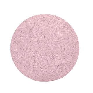 Tapis rond effet corde enfant Judy - Diam. 90 cm - Rose