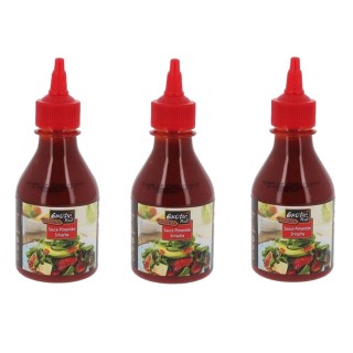 Lot 3x Sauce pimentée Sriracha - Exotic Food - bouteille 225g