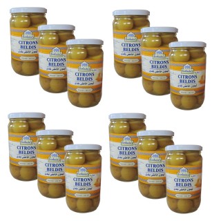 Lot 12x Citrons Beldis - Fantasia - bocal 700g