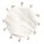 Tapis rond à pompons Happy - Diam. 90 cm - Blanc