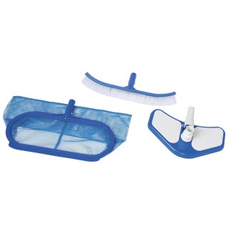 Kit matériel de nettoyage pour piscine Deluxe - 3 Accessoires