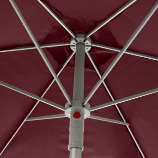 Parasol droit rond Anzio - Diam. 230 cm - Bordeaux