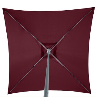 Parasol droit carré Anzio - L. 200 x l. 200 cm - Bordeaux