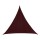 Voile d'ombrage triangulaire Curacao - 3 x 3 x 3 m - Bordeaux