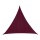 Voile d'ombrage triangulaire Curacao - 4 x 4 x 4 m - Bordeaux