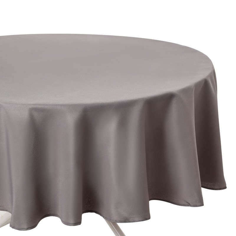 Nappe anti-taches ronde Ophy - Diam 180 cm - Gris