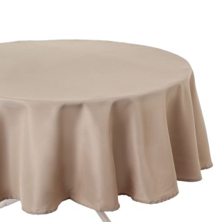Nappe anti-taches ronde Ophy - Diam 180 cm - Couleur lin