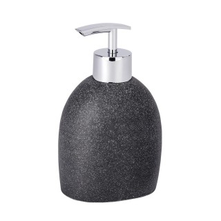 Distributeur de savon design nature Puro - Gris anthracite
