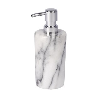 Distributeur de savon design marbre Onyx - Blanc
