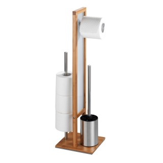 Valet WC design bambou Rivalta - H. 70 cm - Marron