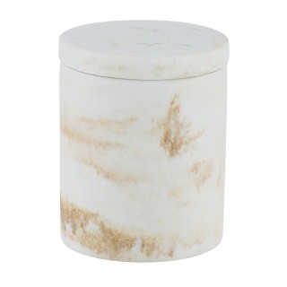 Boîte de rangement design marbre Odos - Blanc