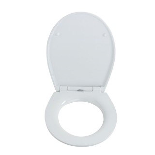 Abattant WC duroplast design Peony - Noir