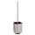 Brosse WC carrée design Auron - Argent chromé