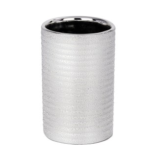 Gobelet de salle de bain design Polaris Jet - Argent