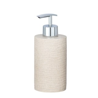 Distributeur de savon design craquelé Peanut - Beige