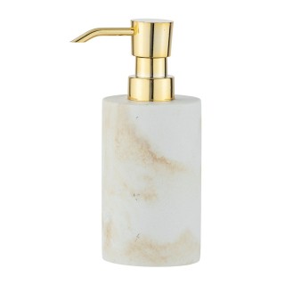 Distributeur de savon design marbre Odos - Blanc