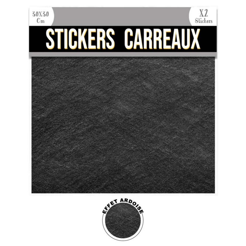 6 stickers carreaux de ciment Couleur blanc Toilinux