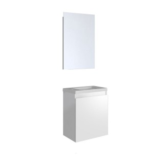 Blanc 60 cm L Meuble de Rangement et Salle de Bain Toilinux.com Meuble sous Vasque Design Samy 56 x H