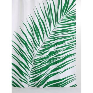 Rideau de douche tropical Walden - 180 x 200 cm - Blanc