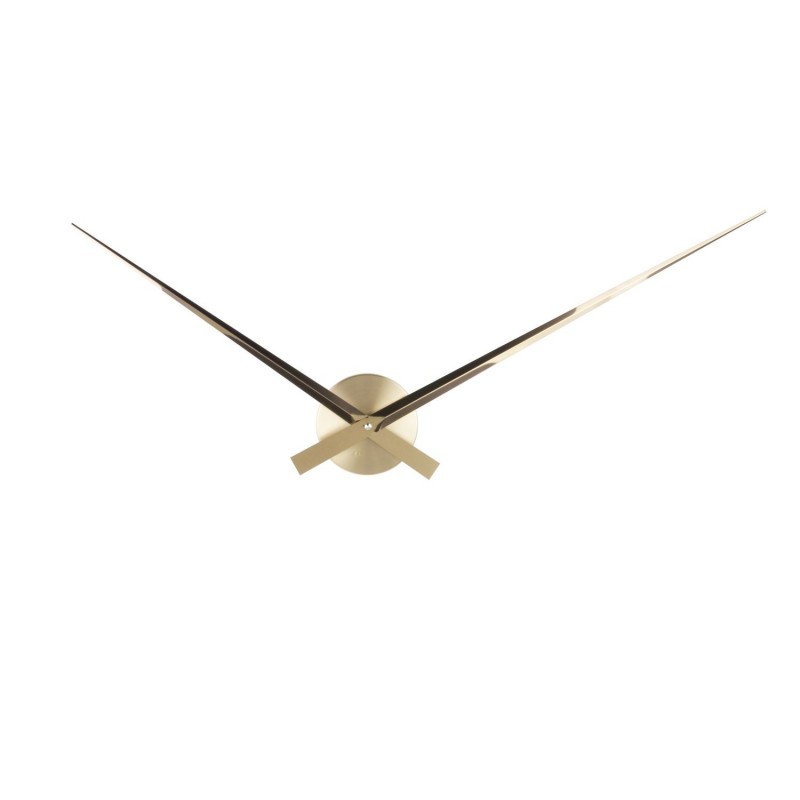 Horloge murale design minimaliste Little Big time - Diam. 90 cm - Doré