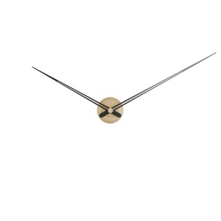 Horloge murale design minimaliste Little Big time Sharp - Diam. 90 cm - Noir