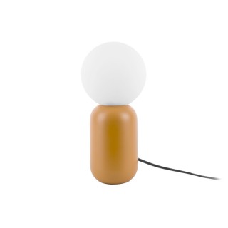 Lampe à poser design boule Gala - H. 32 cm - Jaune ocre