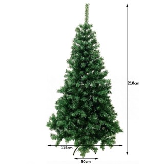 Sapin de Noël branches épaisses Gotland - H. 210 cm - Vert