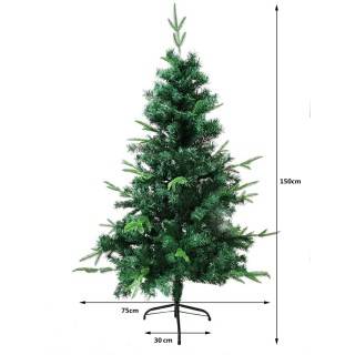 Sapin de Noël branches épaisses Tallinn - H. 150 cm - Vert