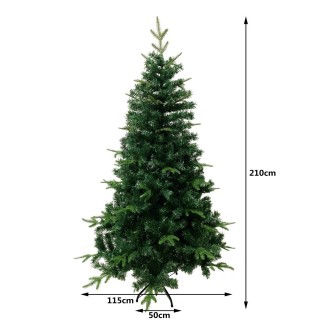 Sapin de Noël branches épaisses Tallinn - H. 210 cm - Vert