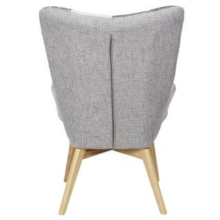 Fauteuil de salon design patchwork Helsinki - Gris