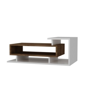 Table basse design scandinave Spring - L. 90 x H. 35 cm - Blanc