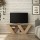 Meuble TV design Pipralla - L. 110 x H. 40 cm - Marron chêne