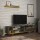 Meuble TV Stockton 160 cm - Gris clair et Jaune moutarde