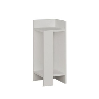 Table de chevet Elos droite 27 cm - Blanc